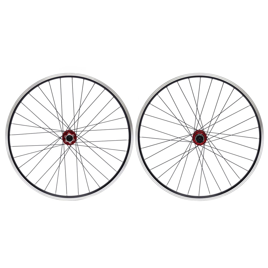 Mountain Bike Wheelset 29 Inch, Aluminum Alloy Rim Disc Brake MTB Wheelset, Quick Release Front Rear Wheels Black Bike Wheels