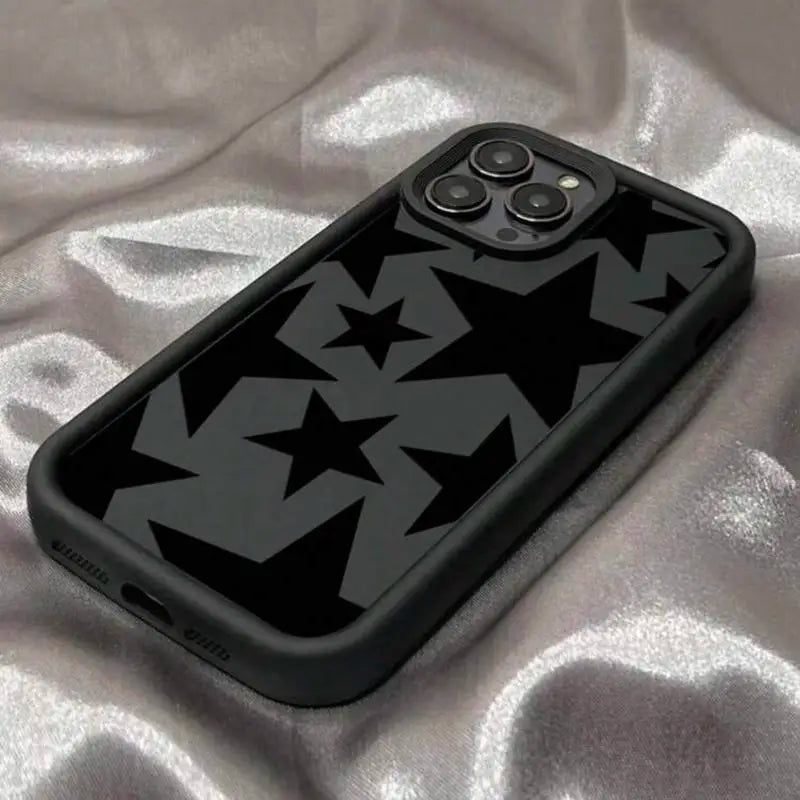 Star Pattern Phone Case, Full Body Shockproof Phone Protective Cover Compatible with IPhone 16 Pro Max 15 Pro 14Plus 13 12 11