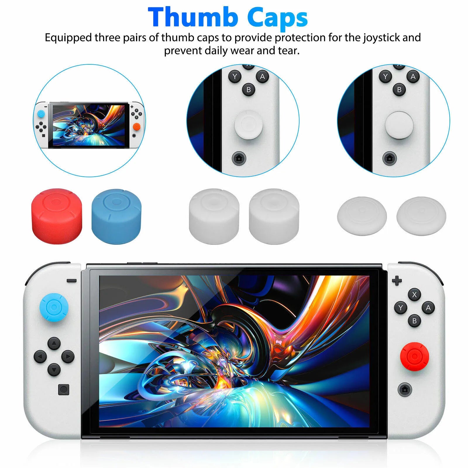 Black Hard Shell Carrying Case Bag and Shell Cover and Tempered Glass Protector For Nintendo Switch OLED Game Accessory