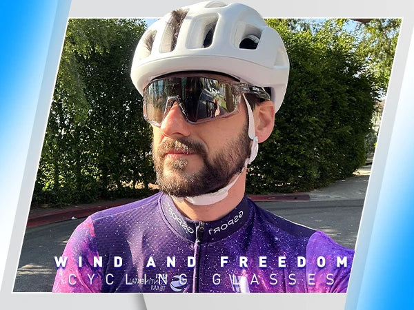 KAPVOE Polarized Cycling Glasses Men Women Mountain Bike Glasses MTB Riding TR90 Sport Sunglasses Running Bicycle Triathlon