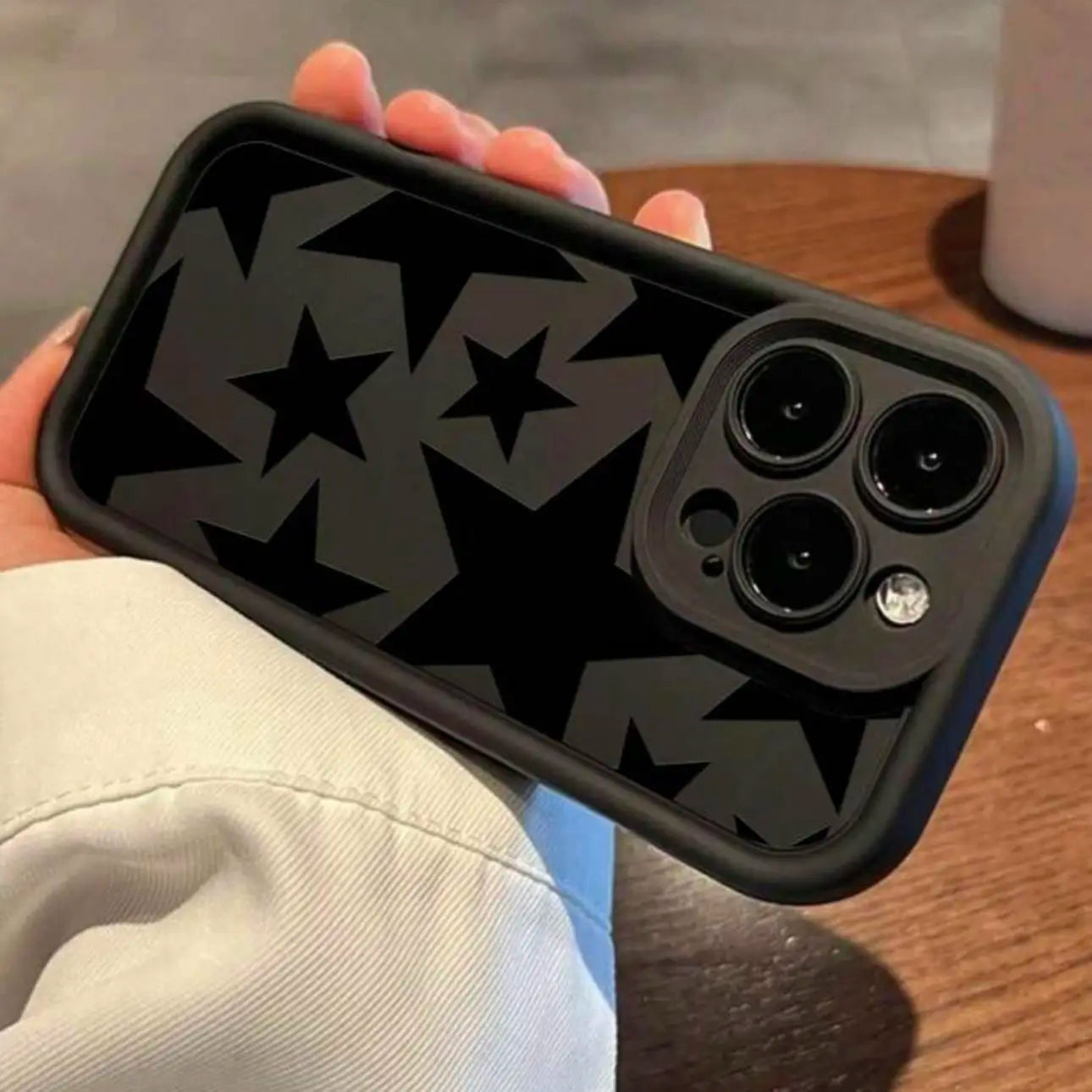 Star Pattern Phone Case, Full Body Shockproof Phone Protective Cover Compatible with IPhone 16 Pro Max 15 Pro 14Plus 13 12 11