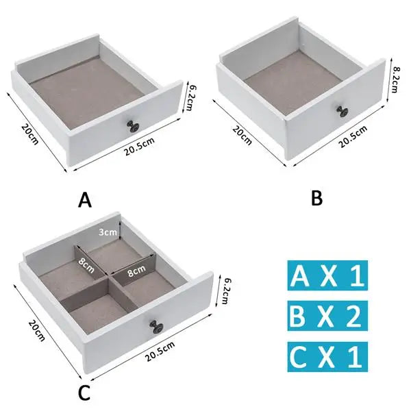 Standing Jewelry Armoire with Mirror, 5 Drawers & 8 Necklace Hooks, Jewelry Cabinet Chest with Top Storage Organizer
