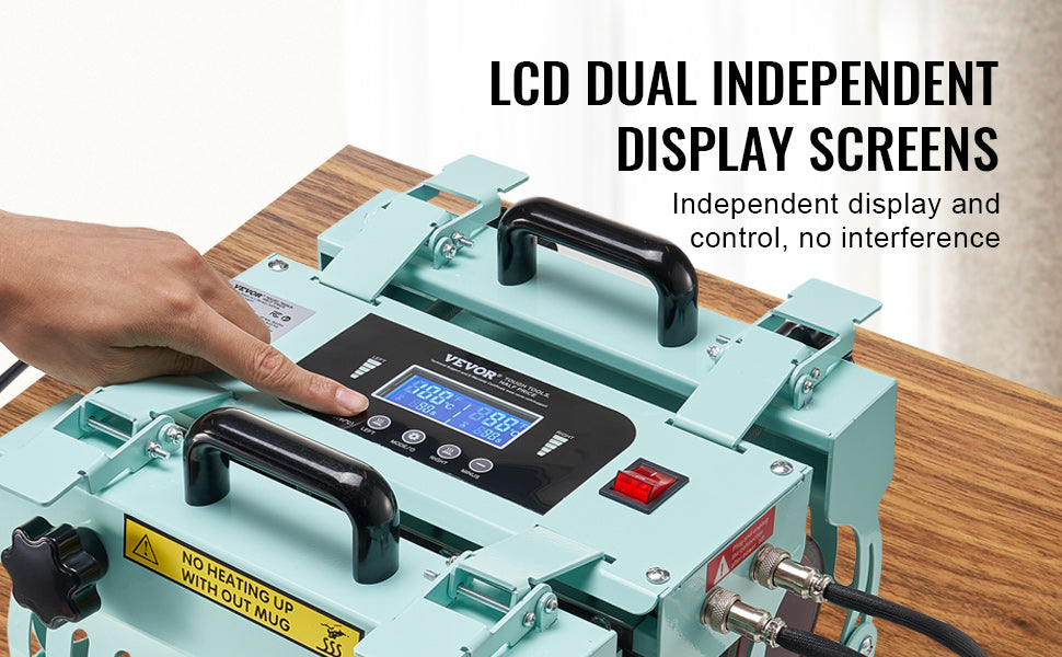 SucceBuy Tumbler Heat Press Machine 2 Station Heaters 11-30oz Mug Press Tumbler Press Sublimation Tumblers Cups and Mug 19.6lbs