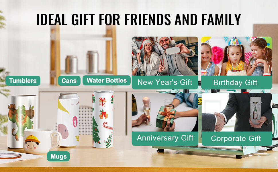 SucceBuy Tumbler Heat Press Machine 2 Station Heaters 11-30oz Mug Press Tumbler Press Sublimation Tumblers Cups and Mug 19.6lbs